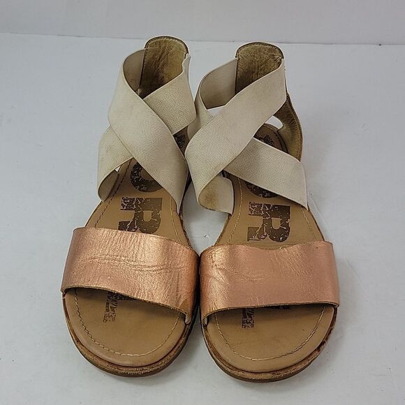 Sorel Ella II Ankle Strap Mettalic Open Toe Women's Sandals - Picture 9 of 12